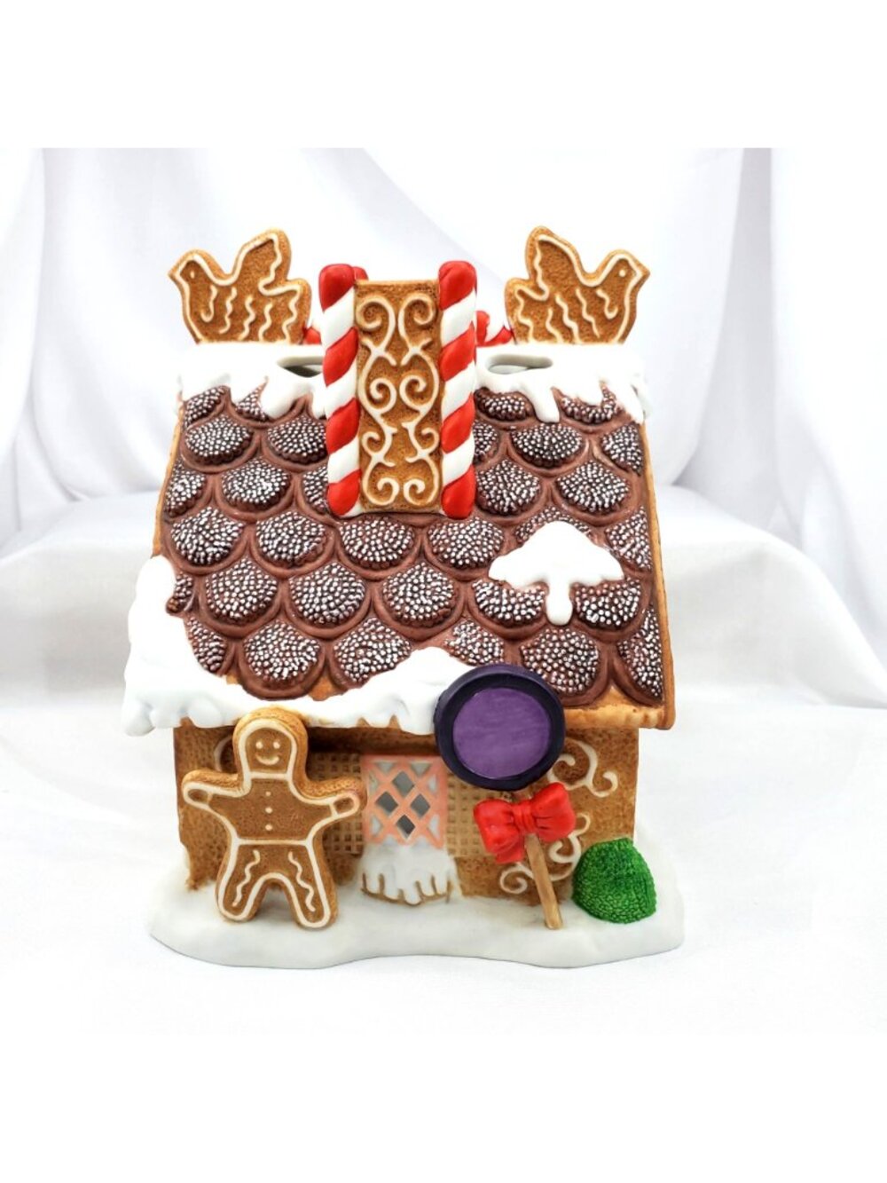 PartyLite P7304 Gingerbread House Tealight Candle Holder Christmas Decor - Picture 8 of 14